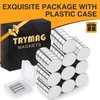 TRYMAG 200Pcs Refrigerator Magnets, Small Round Magnets for Crafts, Mini Rare Earth Magnets Tiny Strong Neodymium Disc Magnets for Whiteboard, Fridge, Office, Hobbies, and Button Magnets