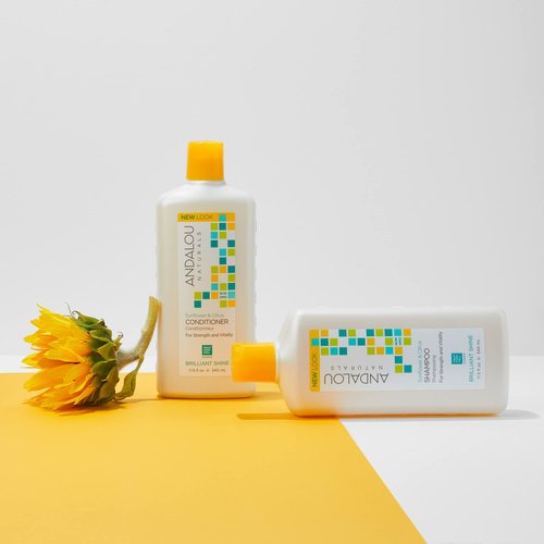 Andalou Naturals Sunflower and Citrus Brilliant Shine Conditioner, 11.5 Ounce