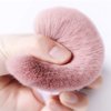 Dual Use Pink Soft Cosmetic Powder Makeup Face Foundation Brush Nail Dust Cleaning Brush for Acrylic Dipping Powder UV Gel Remover Cleaner Brushes Pack of 1, HJ-NB107