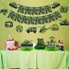 Camo Birthday Party Decorations, Army Birthday Party Decorations includes Military Party Decorations Banner and Camoflage Birthday Party Decorations Hanging Swirls for Boys Birthday Party Supplies