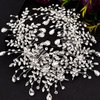 Wedding Tiara Bridal Hair Piece Silver Rhinestone Hair Accessory For Ladies,Rhinestone Bridal Bridesmaid Hair Comb Accessories(Silver One on the Right)