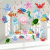 30 Pieces Sea Animals Hanging Swirl Decorations Under the Sea Birthday Party Ceiling Decor for Boys Girls Ocean Mermaid Creatures Baby Shower Tropic Fish Beach Party Favors Supplies