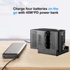 ZITAY 4-Channel USB C Fast Charging Station with PD 65W Quick Charger Adapter Kit for Sony NP-F550, NP-F750, NP-F770, NP-F970 Batteries