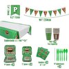 Football Party Supplies Football Touchdown Game Day Accessory Including Plates, Cups, Napkins, Tableware, Tablecloth, Banner, Serves 20