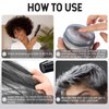 VOLLUCK Silver Gray Hair Wax Pomades 4.23 oz - Natural Hair Coloring Wax Material Disposable Hair Styling Clays Ash for Cosplay, Party (Silver Gray)