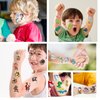 30 Sheets Temporary Tattoos Kit for Kids, 289Pcs Fake Cute Tattoo Stickers Waterproof, Birthday Party Favor (Shark & Pirates & Dinosaurs)