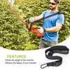 GodFan Trimmer Strap for Weed Eater Shoulder Strap Harness [Upgraded Metal-Clip], Compatible with Greenworks/DEWALT/EGO String Trimmer, Leaf Blower, Shrub Trimmers & Snow Blower, Black