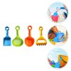 LUOZZY 4Pcs Sand Shovels for Kids Beach Toys Shovels & Sandbox Shovel Beach Bucket Beach Shovel Tool Kit