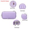Elonbo Carrying Case Compatible with TaddToy 16 Bit Handheld Game Console for Kids Adults, Classic Retro Video Games Travel Storage Cover Bag, Portable Electronic Game Player Organizer Holder, Purple