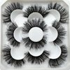Fluffy Mink False Eyelashes Dramatic Thick Curl Lashes 20mm Long Faux Mink Lashes 3D 5D Wispy Fake Eyelashes 5 Pairs Pack, by Kmilro