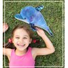 DolliBu Dolphin Space Sequin Plush - Dolphin Stuffed Animal Reversible Sequin Plush, Space-Themed Cute Stuffed Animals for Girls and Boys, Perfect Reversible Plush Dolphin for Room Décor - 12 Inches