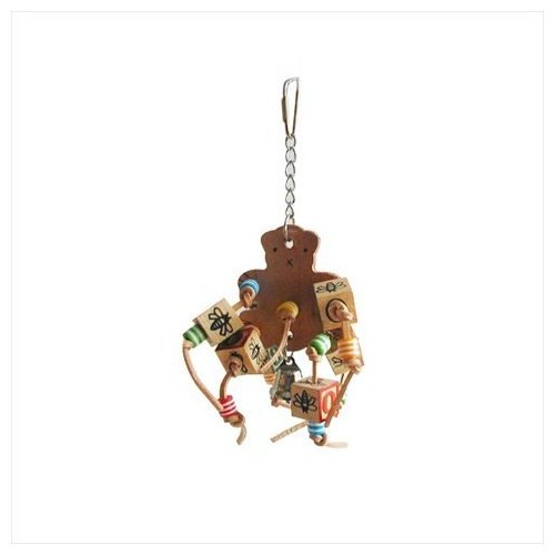 CatLady Leather Bear with ABC Blocks