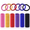 WKJHO 120PCS Multicolour Hair Ties for Women Girl,Black Elastics Hair Ties No Damage Ponytail Holder for Thick/Thin Hair Accessories,Soft Cotton Cloth Seamless Hair Bands