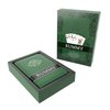 Bullets Playing Cards Rummy Set in Imitation Leather Pouch (German Index), Including Plastic Playing Cards, Game Rules with 15 variants of Rommee, Short Rules, Pen and pad