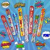 Kolewo4ever 144 Pieces Hero Slap Bracelet Hero Text Wristbands Hero Party Favors Slap Bracelets for Kids Boys Girls Snap Bracelets Hero Party Supplies