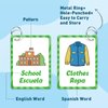 Edulok Bilingual Flash Cards, Spanish to English, Spanish Vocabulary Baby Flash Cards, First Words Flashcards, Learn Spanish for Kids, Toddler Alphabet Flash Cards, Learn English for Spanish Speakers