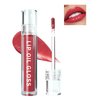 Hydrating Lip Tint Stain-1Pcs Tinted Plumping Lip Glow Oil, Moisturizing Water Lip Stain Makeup, Pigmented Non-Sticky Vegan Lip Gloss, Multi-Use Lip & Cheek Tint, Nude Glossy Finish, Cruelty Free-04#