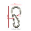 PROTEUS Stainless Steel 316 Spring, Snap Hook for Keyring, Home, RV, Camping, Fishing, Diving, Traveling, Hiking, Dog leash, Backpack in 5/16 inch (8cm), Pack of 5