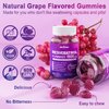 Resveratrol Gummies 1500mg - Sugar Free Resveratrol Supplement with Quercetin, Grape Seed, Acai Berries Extracts Support Antioxidant, Healthy Aging & longevity, Skin, Joint, Brain Wellness - 2Pack