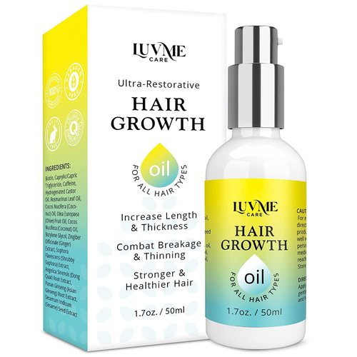 Luv Me Care Biotin Hair Growth Oil Hair Growth Serum for Thicker Longer Fuller Healthier Hair, Pr...