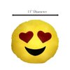 Blinkee Light Up Emoji Heart Eyes Decorative Pillow - Nylon Fill - 18 inch Diameter