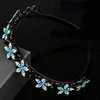 appuivbt Sweet Hairpin Rhinestones Bangs Double Layer Headband with Clips Twist Plait Hair Hoop Braided Headbands