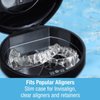 Tilcare UVC Retainer Case for Invisalign Dental Aligner with UV Light for Aligners, Retainers, Mouth Guard, Whitening Trays - Remove Odors