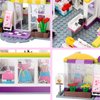 BRICK STORY Girls Friends Fashion Clothing Store Building Sets 263 PCS Shop House Building Kit Creative Shopping Role Play Building Toys Christmas Birthday Gift for Kids Aged 6-12