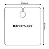 DB ZENGZI Hair Cutting Cape, Black Waterproof Nylon Barber Hair Styling Cape with Elastic Adjustment for Men and Women Adults (57 * 61 INCHE)