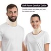 Soft Foam Neck Brace Universal Cervical Collar, Adjustable Neck Support Brace for Sleeping - Relieves Neck Pain and Spine Pressure, Neck Collar After Whiplash or Injury (3" Depth Collar, M)