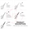 50pcs/Pack Permanent Makeup Needles Cartridge for Eyebrow Eyliner Tattoo Machine 1P 3P 5P 5F 7F for Ombre Powder Eyebrow Shading Microblading Makeup (50pcs 5F)