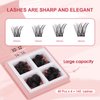 Lash Clusters, 72 Pcs Individual Cluster Lashes DIY Lash Extension 10-16mm Eyelash Clusters Volume Wispy Lashes Super Thin Band Reusable Soft & Comfortable（T05-160-D-10-16MIX）