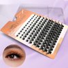 BTLLSSH Lash Extension Kit DIY 240pcs Lash Clusters Eyelash Extension Kit Individual Lashes Kit with Lash Bond & Seal Remover Lash Tweezers for Self Use (003A-0.31-0.63INCH-sub-sectionD)