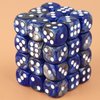 36 Pieces 12mm 6 Sided Mini Dice Set,Two Colours D6 Game Dice Set,6 Sided Standard Game Dice for Board Games Dice Games Classroom Teaching Dices Game, with Portable Gaming Box(Dark Blue&Black)