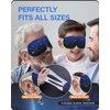 21 Packs Double Earloops Steam Eye Masks for Dry Eyes, Graphene Warm Eye Mask, Heated Eye Mask Reduce Puffiness & Dark Circles, Soothe Tired Eyes for Travel Essentials, Party Favors, Lavender