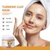 Xoyssfy Turmeric Vitamin C Clay Mask, Brightening Hydrating Face Mask, Clay Face Mask Deep Cleansing Pores, Improves Dark Spots, Acne, Skin Care Facial Mask Tightens Skin, Evens Skin Tone