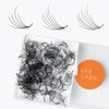 Eyesy Lash 500 Camellia Lash Extensions | 5D 0.07 Size 10-12-14mm Curl C | American Volume Lash Multiple Lengths Eyesy Eyelash Extension Pestanas Pelo A Pelo Create Depth, Textured, Layered Effect