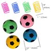 GINFH Cat Foam Ball Cat Sponge Ball Toy Cat Soccer Ball Toy (Soccer Balls&Springs)