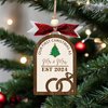 Christmas Ornaments 2024, Wedding Gifts for Couples 2024, Mr and Mrs Gifts, Unique Wedding Gifts for Couples 2024, Wood First Christmas Married Ornament 2024, Mr and Mrs Christmas Ornament (L17)