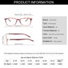 JOSCHOO Computer Reading Glasses Blue Light Blocking Readers Men and Women Glasses of Reading (Red Stripe, 0.0)