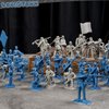 LovesTown 80PCS Army Men Toy Soldiers, Plastic Civil War Army Men Military Action Figures Plastic Toy Soldiers for Kids Blue Grey Army Toys for Kids Classroom Projects History Class Lessons