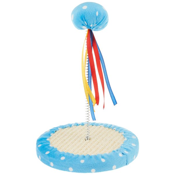 Pets First Cat Toy Punching Bag Ball Fun Activity with Scratching Board - Entertain Your Pet- Great Exercise