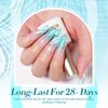 Born Pretty Jelly Gel Nail Polish Set Spring Summer Crystal Glass Translucent Pastel Gel Polish Blue Red Green Yellow Pink Soak Off UV Gel Polish 10ML 6PCS