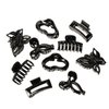 20 Pcs Small Hair Claw Clips for Women Girls 1.7 inch Plastic Small Claw Clips Black Hair Claw Tortoise Hair Jaw Clamp Hair Accessories
