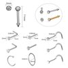 Nose Piercing Gun - 2 Pack Safety Disposable Nose Percinging Kit with 10 Pcs Nose Rings Stud Self Piercings Kits