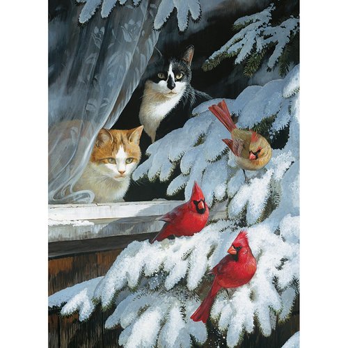 Cobble Hill 1000 Piece Puzzle - Bird Watchers - Sample Poster Included