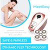 Meeteasy Electric Leg Shaver for Women - Rechargeable Painless Lady Razor for Leg Face Lips Body Underarms Armpit - Female Cordless Bikini Trimmer