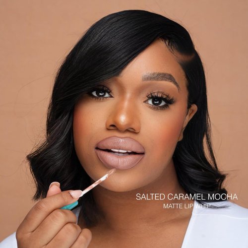 Beauty Bakerie Lip Whip Liquid Lipstick for Women, Hydrating Moisturizer Lip Gloss Lip Tint, Long Lasting Waterproof Lip Stain Matte or Metallic, 3.5mL, Salted Caramel Mocha