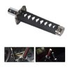 Gseigvee 1 PC Car Katana Samurai Gear Shift Head, 6.1" Shift Knob Protective Cover with 4 Adapter, Personalized Gear Lever, Universal for Most Manual Transmission Cars (White & Black)