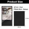 Black MTG Card Sleeves 200 Pack, Standard Card Sleeves Sturdy MTG Sleeves Matte Back Finish, Perfect Shuffling - Protect All Your Trading Cards Collectible Cards by Fabmaker, Never Tear